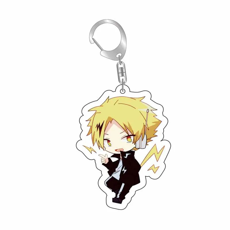 8pcs/set Anime Keychains My Hero Academy Acrylic Keychain Izuku Bakugo Katsuki Pendant Accessories Cute Cartoon Gifts wholesale