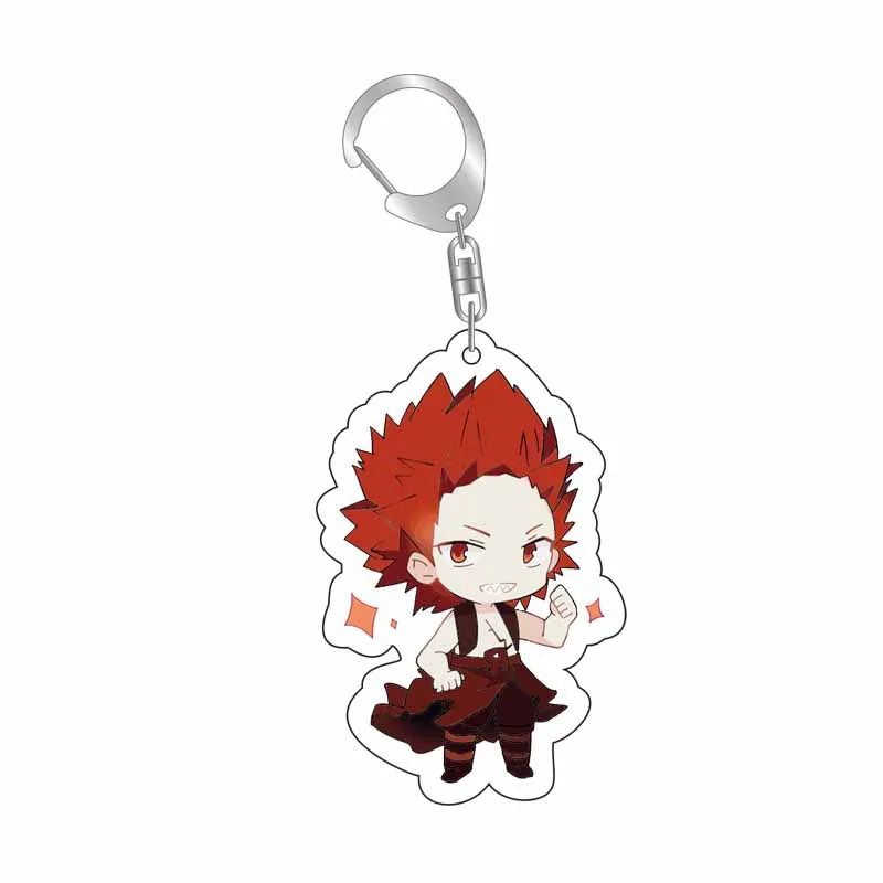 8pcs/set Anime Keychains My Hero Academy Acrylic Keychain Izuku Bakugo Katsuki Pendant Accessories Cute Cartoon Gifts wholesale