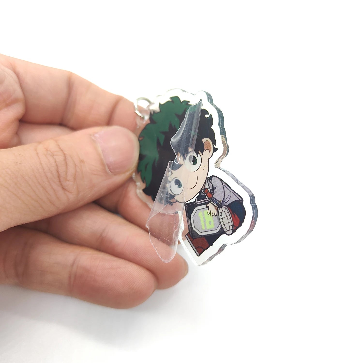 8pcs/set Anime Keychains My Hero Academy Acrylic Keychain Izuku Bakugo Katsuki Pendant Accessories Cute Cartoon Gifts wholesale