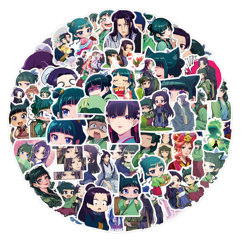 120Pcs the Apothecary Diaries Anime Graffiti Stickers Aesthetic Set for Fridge Laptop Phone Kids Creative Stationery Toy