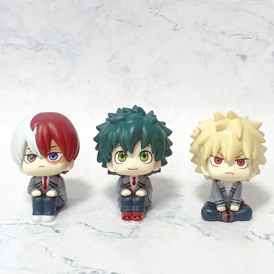 18cm Boku no Hero Academia Anime Figure Bakugo Katsuki Action Figure Midoriya Izuku/Todoroki Shoto Figurine PVC Collection Toys