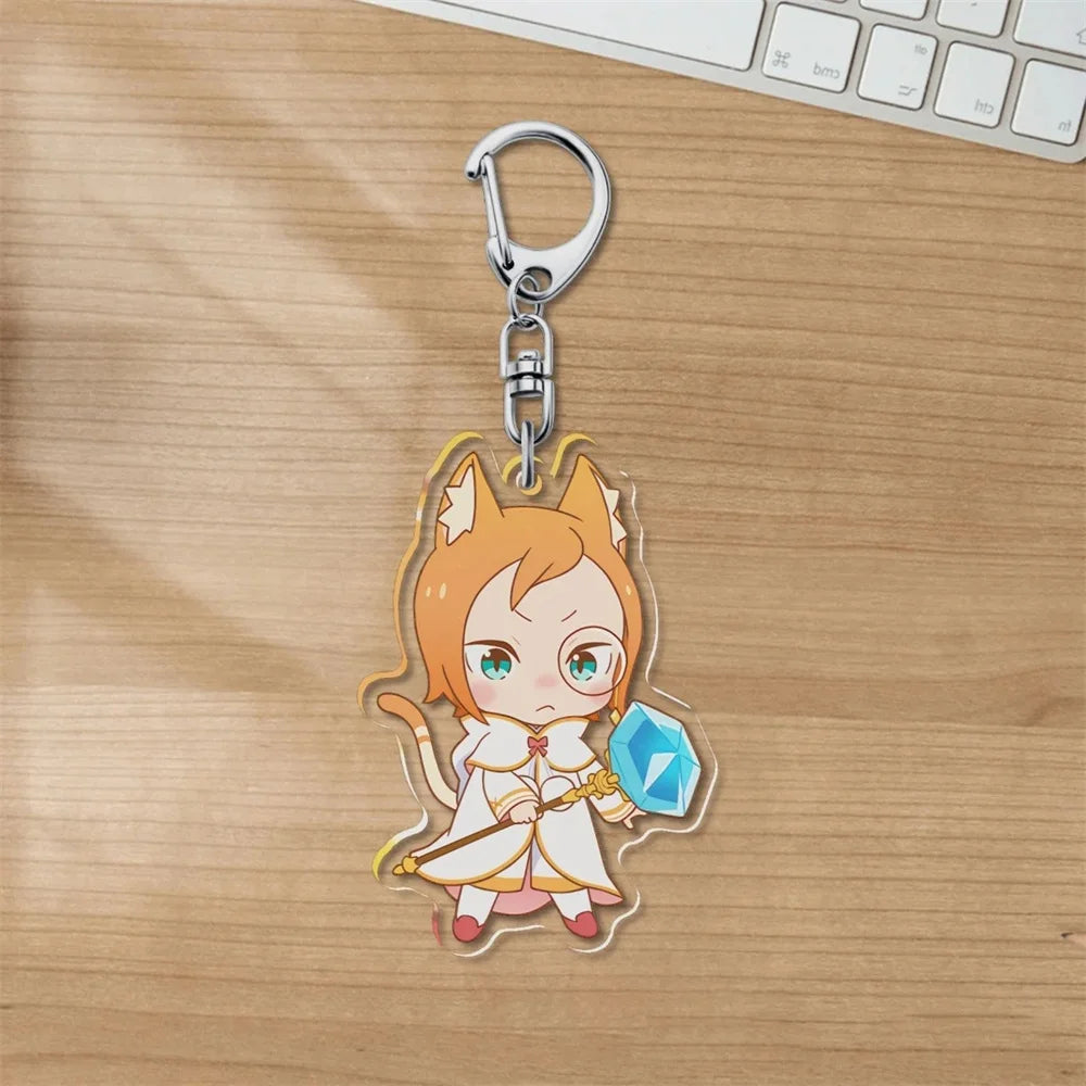Charm Anime Re:ZERO -Starting Life in Another World Acrylic 6CM Keychain Model Cosplay Characters Ornament Accessories Good Gift