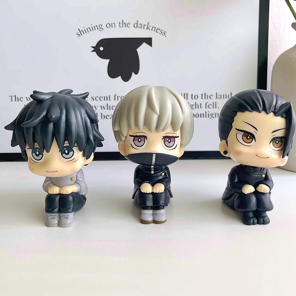 10cm JJK Anime Figure Set Gojo Satoru Geto Suguru Inumaki Toge Fushiguro Megumi Toji Okkotsu Yuta Itadori Yuuji Ryomen Sukuna