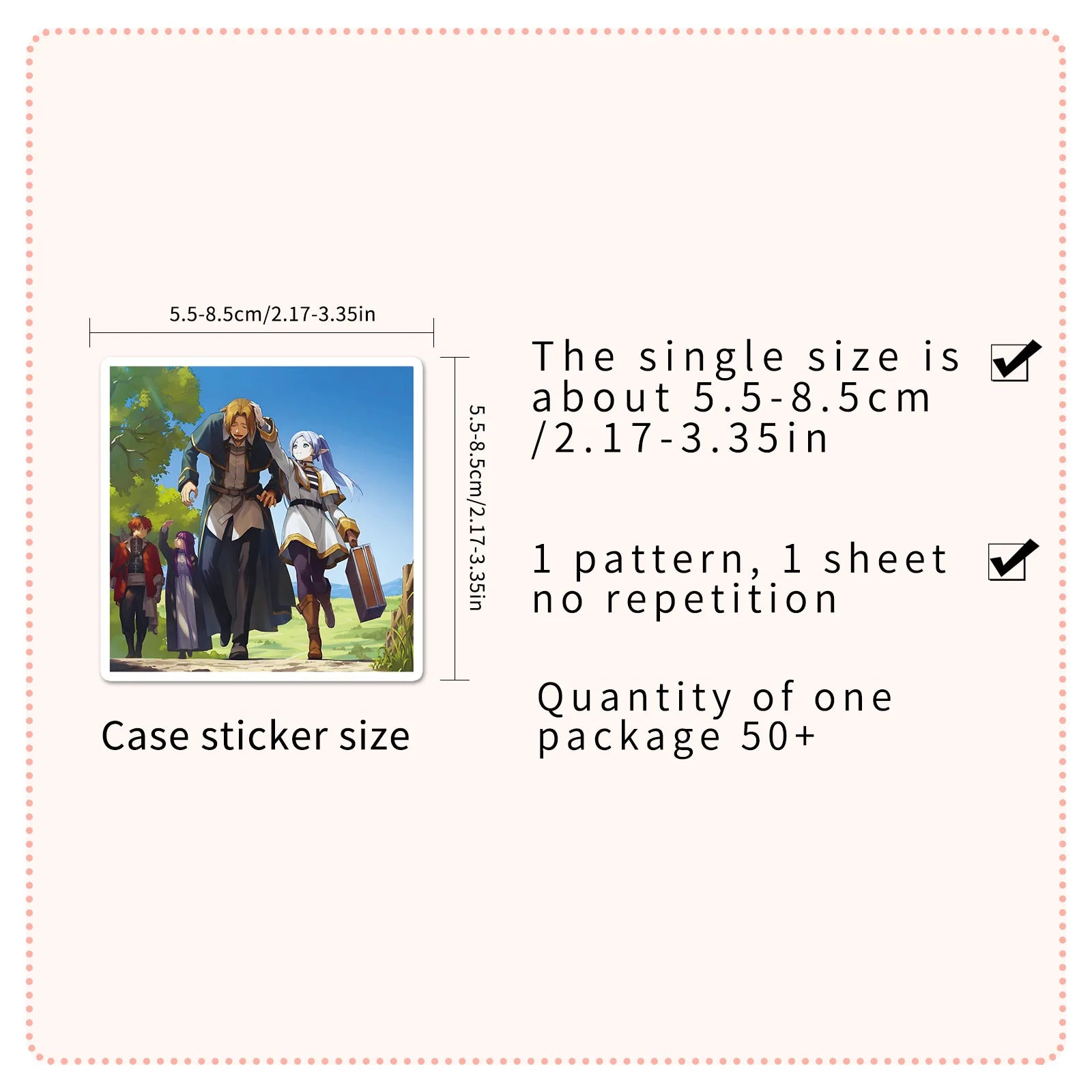 50PCS The Buried Florian  Stickers Graffiti Frieren Stickers DIY Diary Phone Case Handmade Scrapbook Aesthetic Stickers