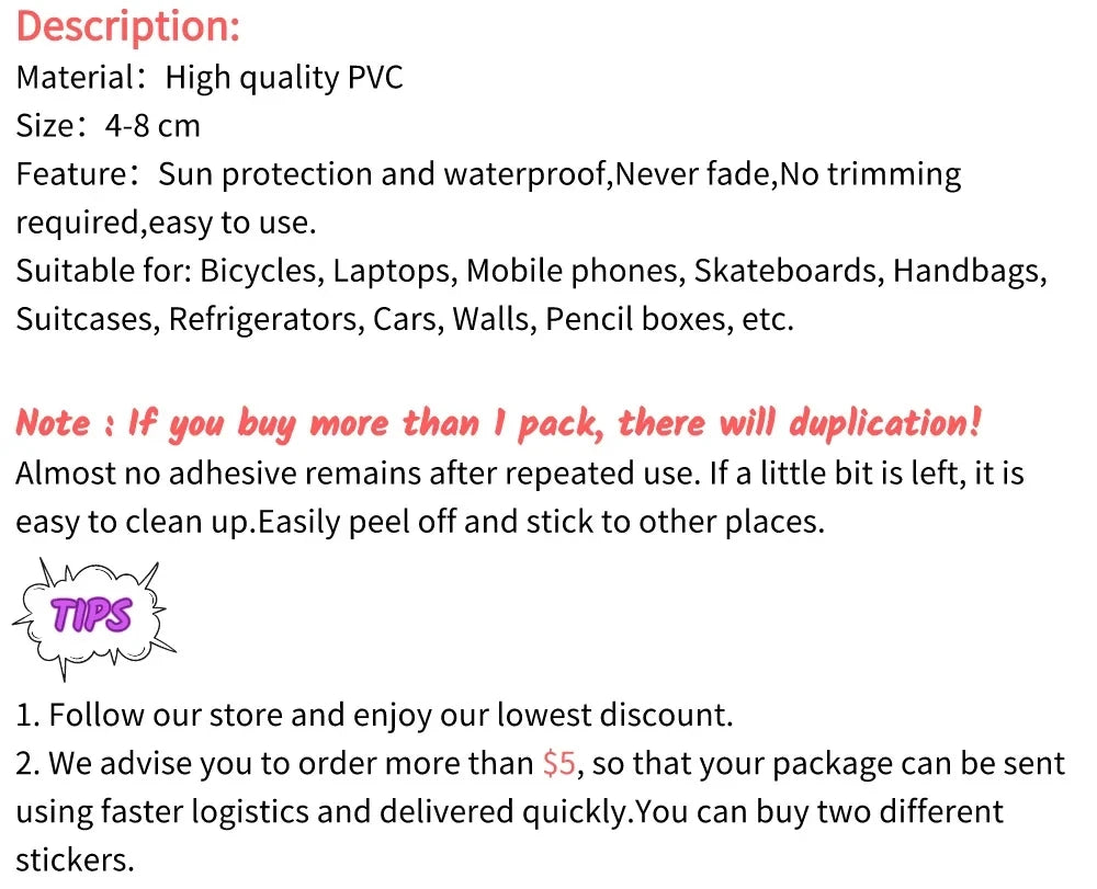 60pcs Cute Cartoon Anime Demon Slayer Anime Stickers Decoration Laptop Phone Suitcase Notebook Label Stationery Sticker