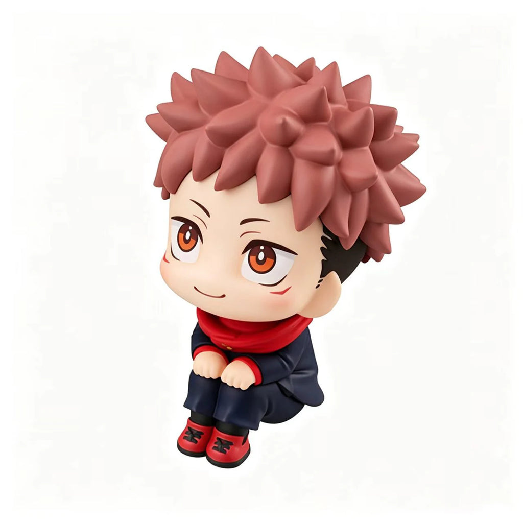 Cute Anime Jujutsu Kaisen Figure Itadori Yuji Gojo Satori Fushiguro Megumi Kugisaki Kawaii Toy Car Decoration PVC Model Gift
