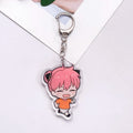 1/12Pcs Anime SPY×FAMILY Anya Forger Acrylic Car Keychain Accessories Cute Bag Charm Backpack Pendant Key Ring Gifts For Friends