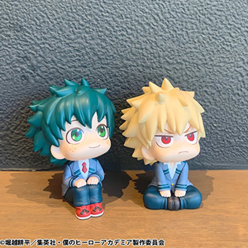 PVC | (MHA):Izuku Midoriya/Katsuki Bakugo/Todoroki Shoto/Toga Himiko My Hero Academia Cute Chibi PVC Figurine | Collectible Toy