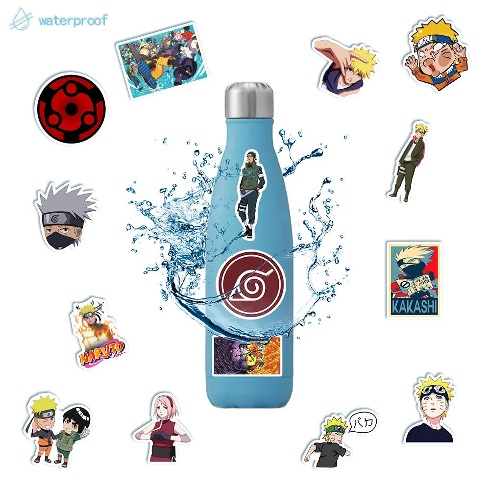 50pcs Anime Stickers Cartoon Uzumaki Laptop Phone Guitar Skateboard Book Decoration Graffiti Sticker Pack Decal Gift Toy