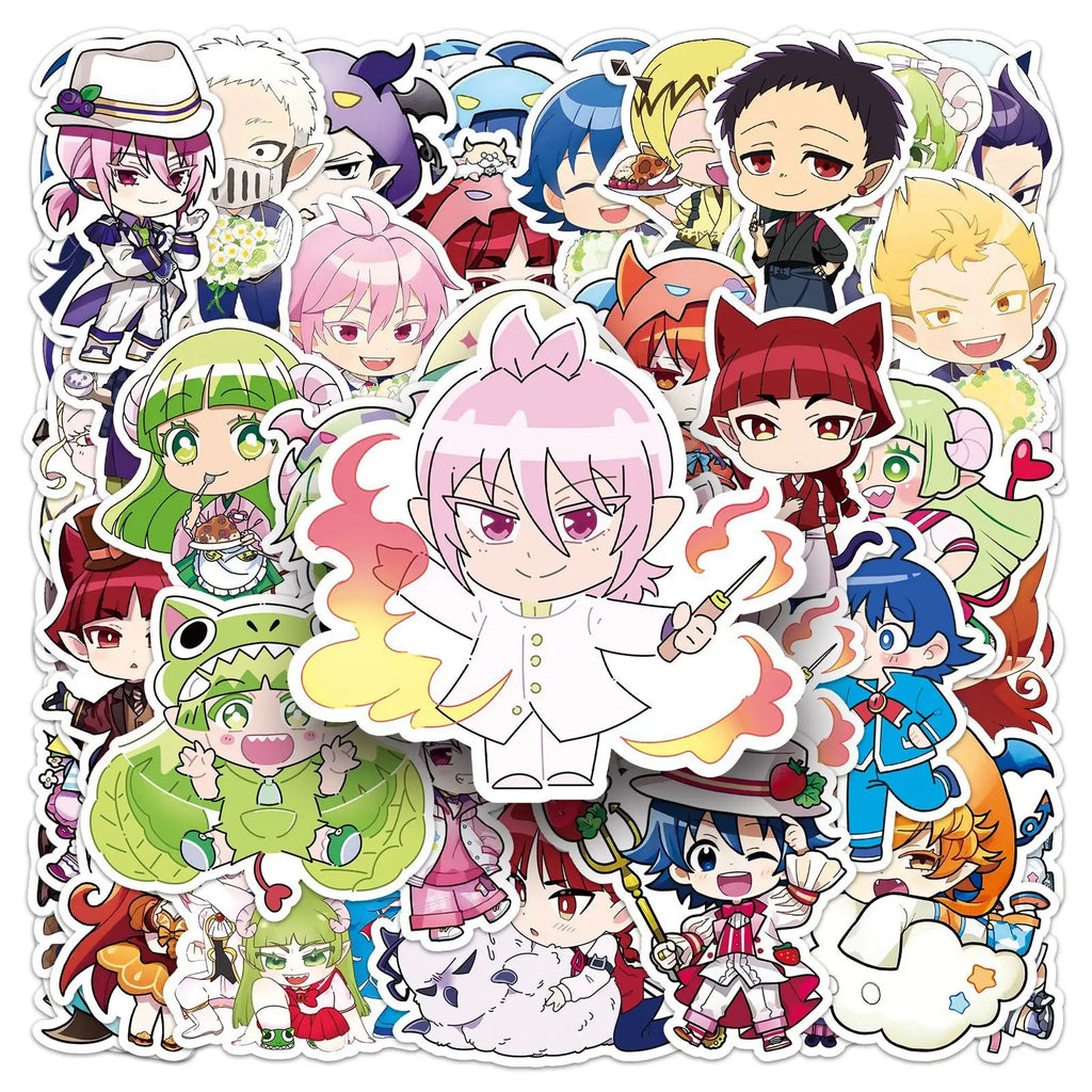50PCS Welcome to Demon School! Iruma-kun Stickers Japanese Cartoon Comics Graffiti Decoration Notebook Phone Suitcase Guitar Toy