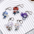 5Pcs Anime Frieren: Beyond Journey's End Acrylic Keychain Bag Charms Accessories Backpack Key Holder Keyring Fans Friends Gifts