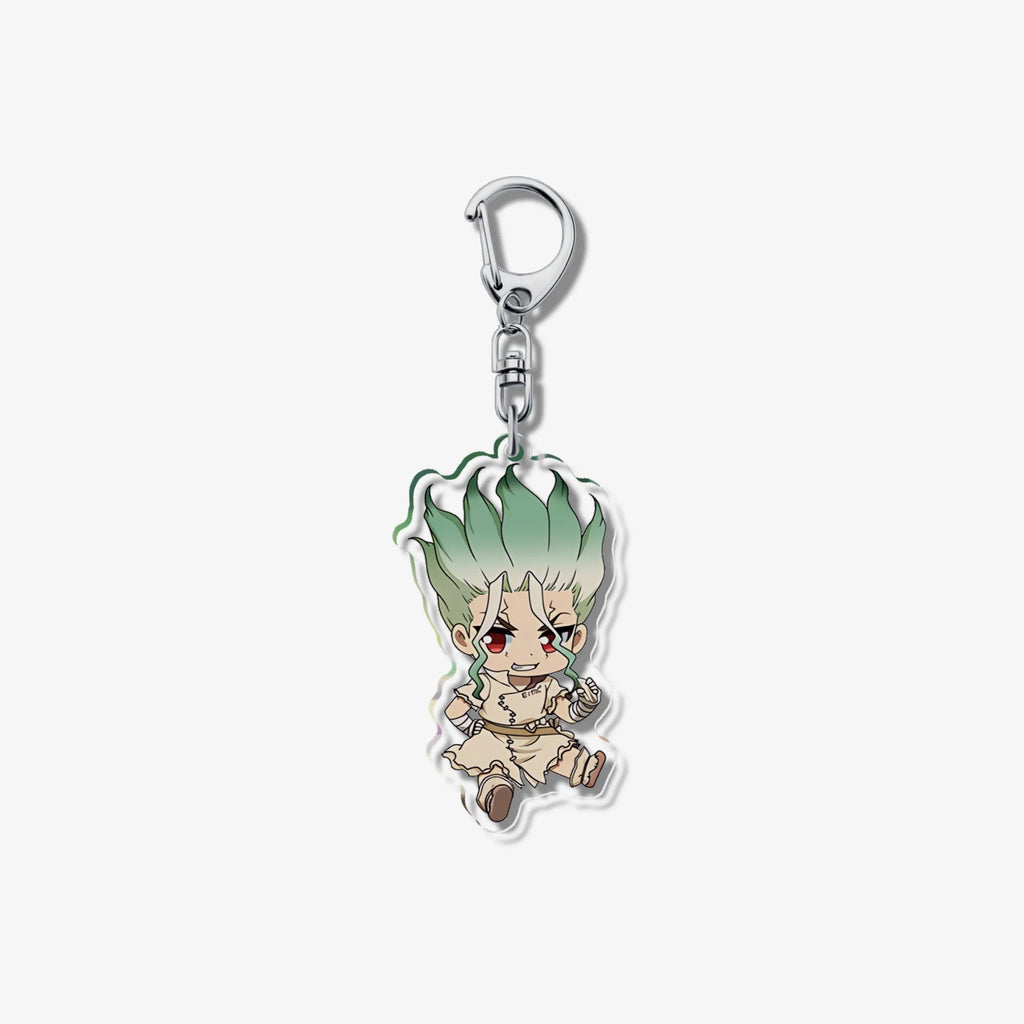 Anime Dr.Stone Acrylic Keychain Model Cosplay Charm Characters Ornament Accessories Goods Collection Gifts