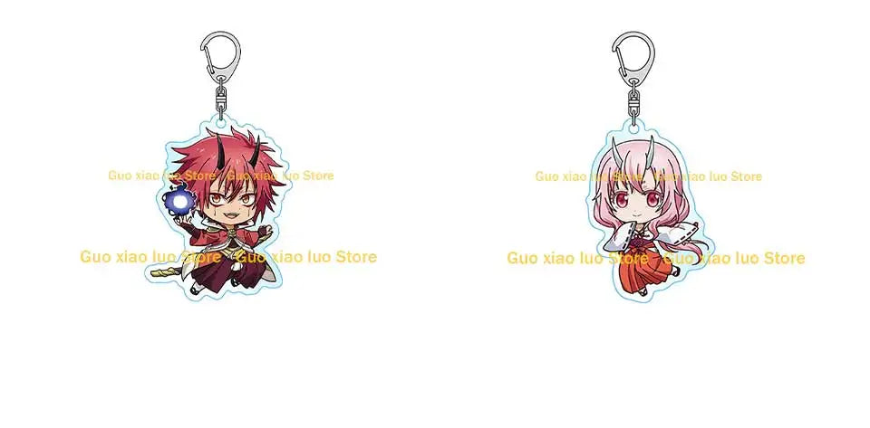 That Time I Got Reincarnated as a Slime Kawaii character Gobta Rimuru Tempest Benimaru Shuna Acrylic keychain Backpack charm Toy