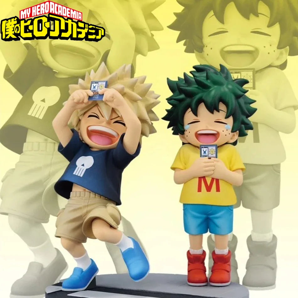 In Stock New Anime My Hero Academia Midoriya Izuku Bakugou Katsuki Childhood Series Anime Figure Toys for Kids Christmas Gift