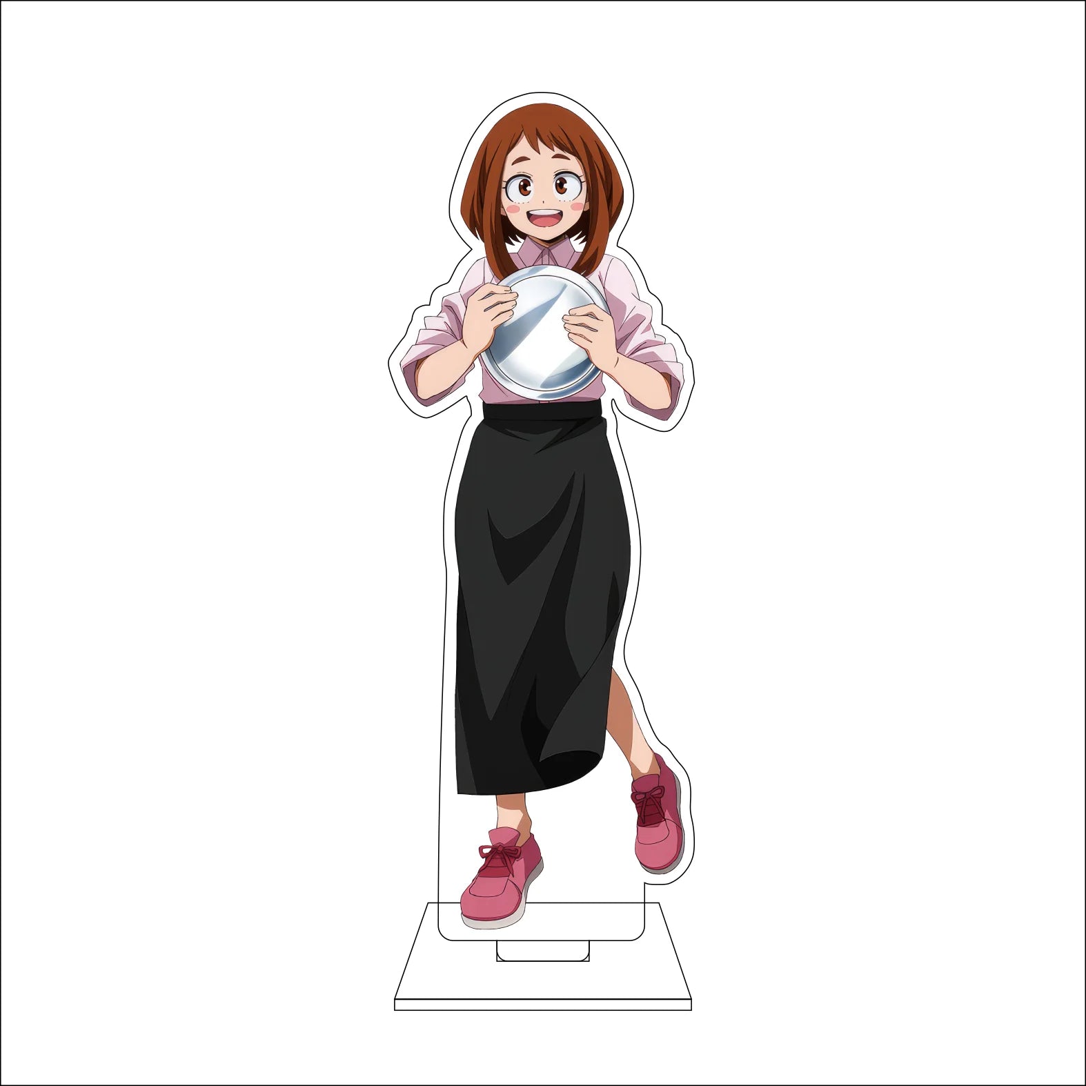 16CM Anime My Hero Academia‌ Cosplay Acrylic Figure Stand OCHACO URARAKA Todoroki Shoto Midoriya Izuku Ornaments Gift