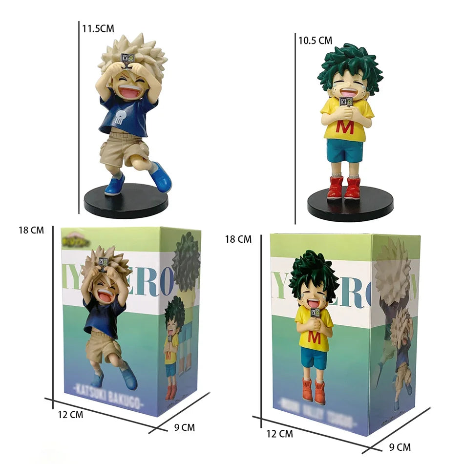 New My Hero Academia (MHA): Tomura Shigaraki / Izuku Midoriya / Katsuki Bakugo Cute Chibi PVC Figurine | Collectible Toy Model
