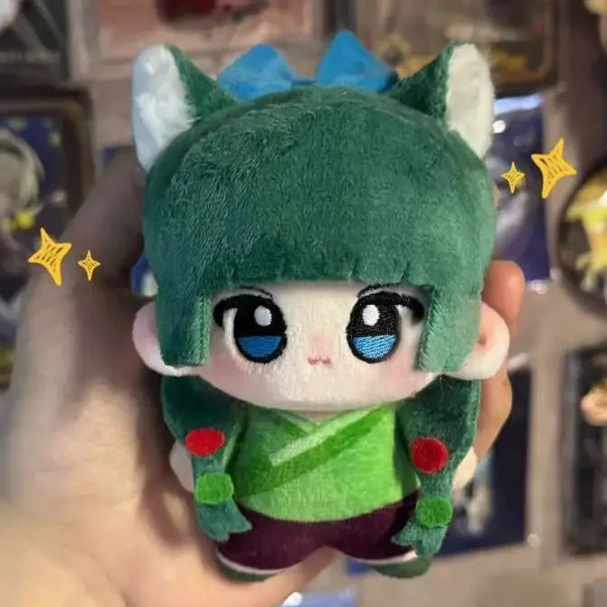 10cm Amine Maomao Jinshi Renshi Soft PP Cotton Filled Keychains Cartoon Cute Bag Pendant Accessories Fans Birthday Gifts
