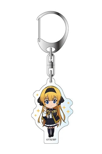 Q Version Anime Tsue to Tsurugi no Wistoria Wand and Sword Cosplay Acrylic Kawaii Keychain Bag Pendant Fans Gift
