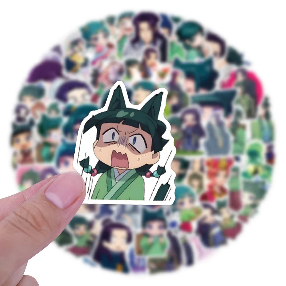 120Pcs the Apothecary Diaries Anime Graffiti Stickers Aesthetic Set for Fridge Laptop Phone Kids Creative Stationery Toy