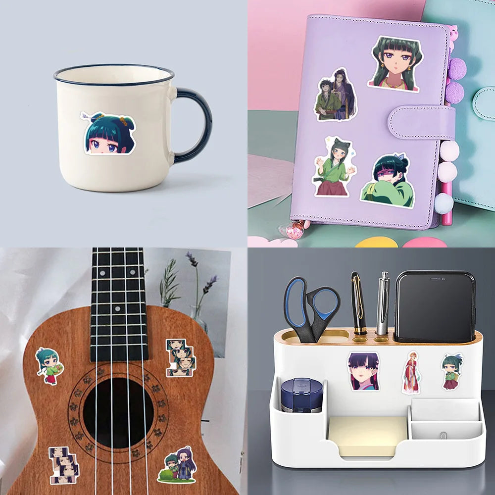 120Pcs the Apothecary Diaries Anime Graffiti Stickers Aesthetic Set for Fridge Laptop Phone Kids Creative Stationery Toy