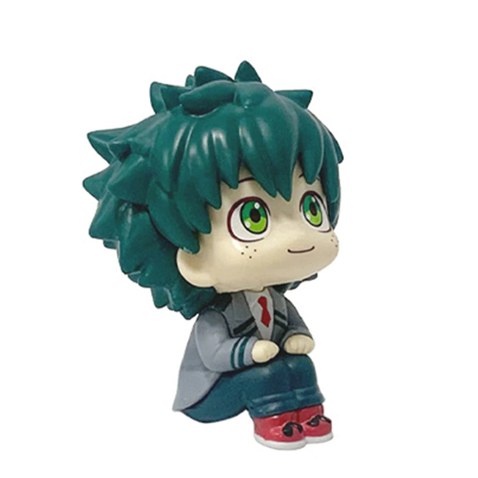 Q-version Anime Figure  Pvc Bakugou Katsuki Midoriya Izuku Todoroki Shoto Action Figures Anime Gift Collection Series Model Toy