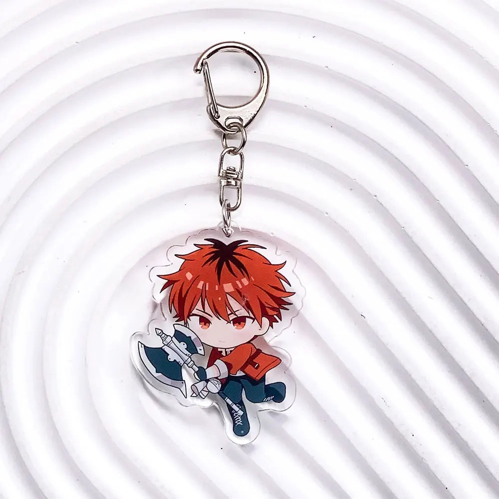 5Pcs Anime Frieren: Beyond Journey's End Acrylic Keychain Bag Charms Accessories Backpack Key Holder Keyring Fans Friends Gifts