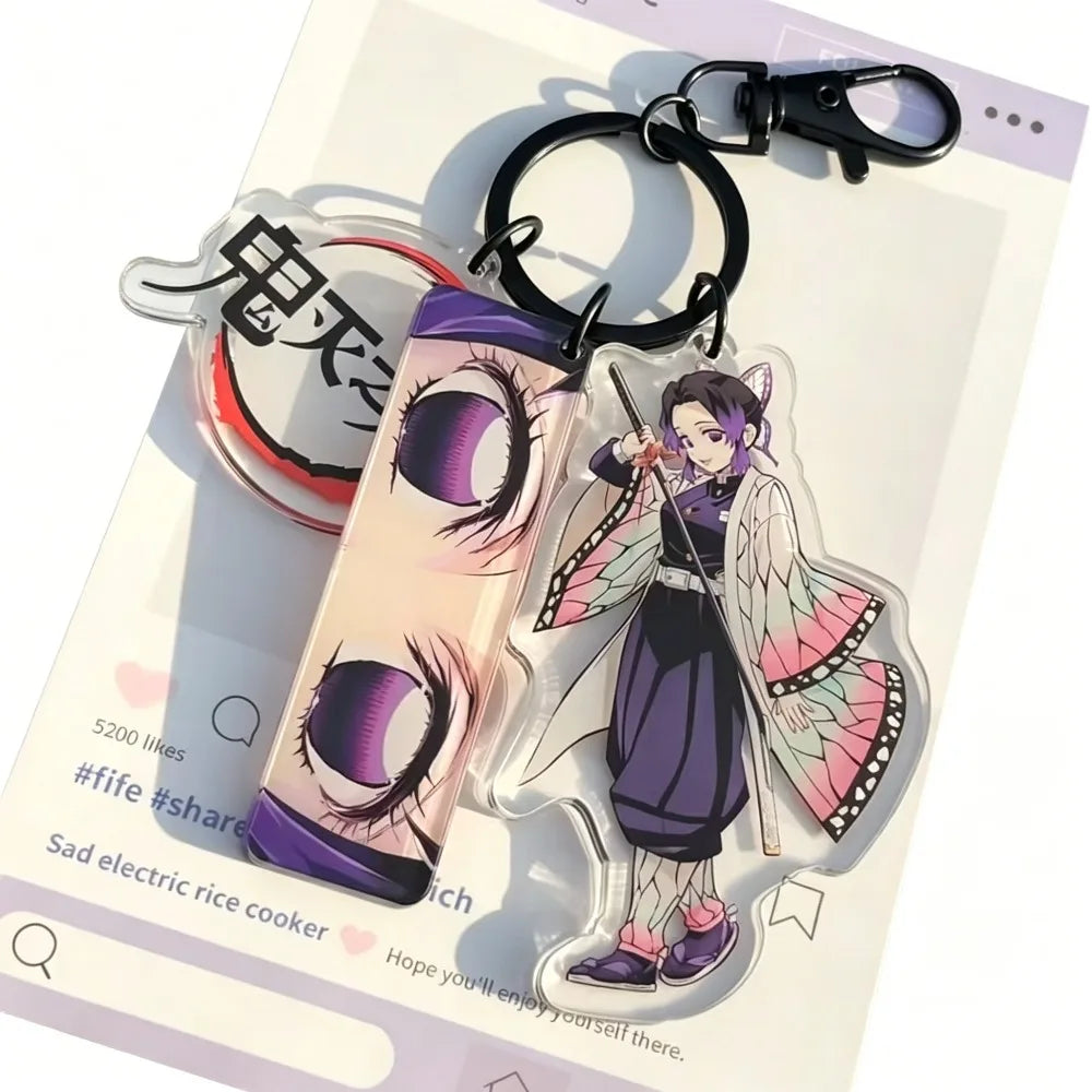 Acrylic Keychain – Tokitou Muichirou Kochou Shinobu Tomioka Giyuu Character Bag Charm