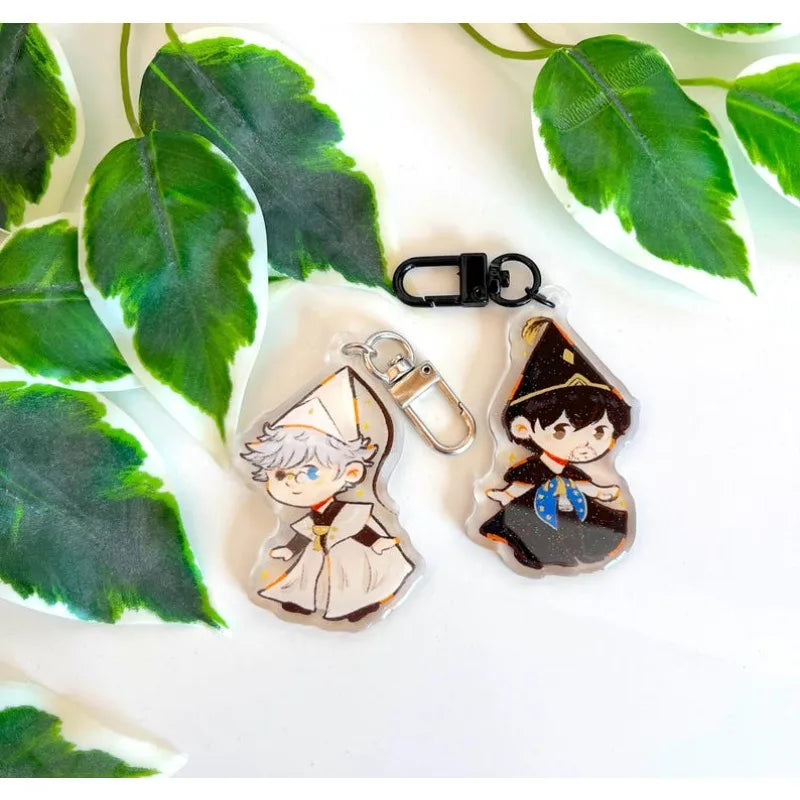 Keychain For Witch Hat Olruggio Qifrey CocoTetia Acrylic Anime Cartoon Keychain DIY Collection Toys Gift for friend Holiday Gift