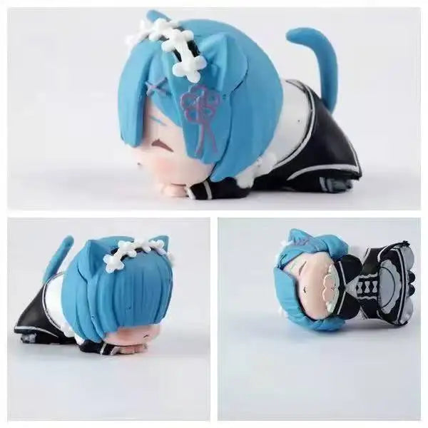 Anime Re Zero kawaii Rem Figure Ram PVC Model Emilia Figurine Echidna Hobbies Toys Desktop Ornament for Birthday Gift