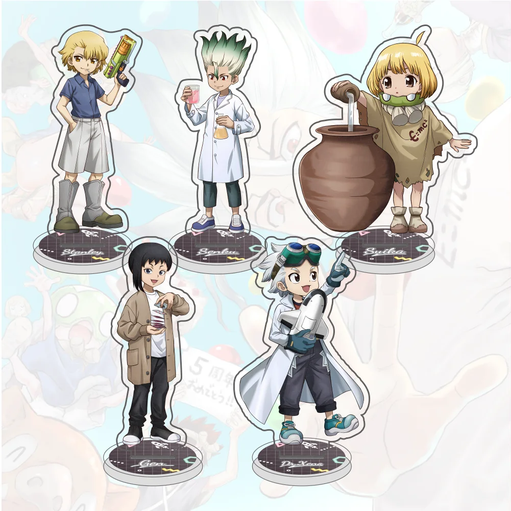 Anime Dr.STONE Ishigami Senkuu Acrylic stand Keychain Campus Related Products Cultural Creativity Friends Gift Charms Souvenir