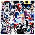 50Pcs Anime Stickers Animation Graffiti Sticker Laptop Phone Guitar Car Bike Skateboard  Stickers