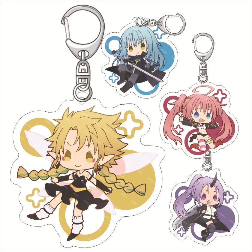Tensura That Time I Got Reincarnated As A Slime Acrylic Keychain Jewelry Friends Bag Charms Keyring Souvenir Key Chain Pendant
