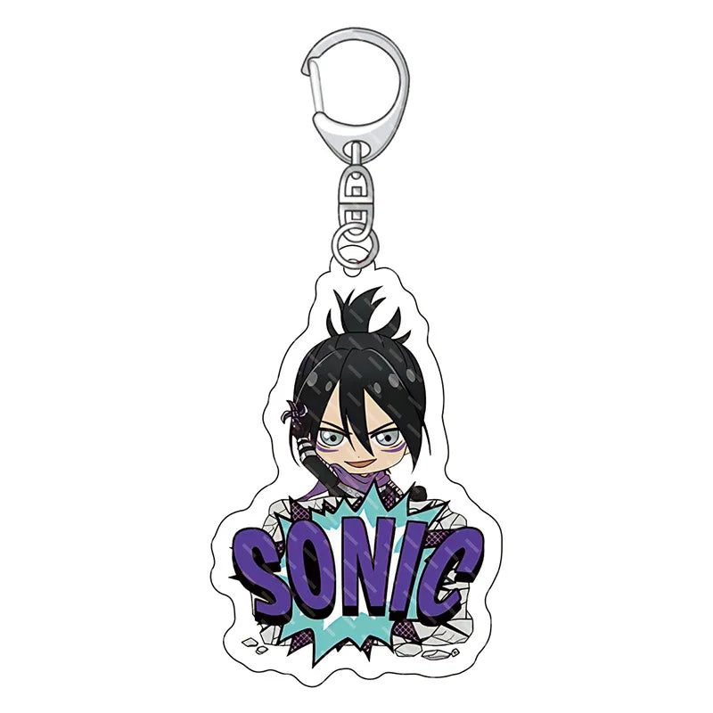 Acrylic One Punch Man Anime Keychain Llavero Lovely Bag Charms Pendant Friends Gift Fans Fun Key Chain Cute Souvenir Kingring