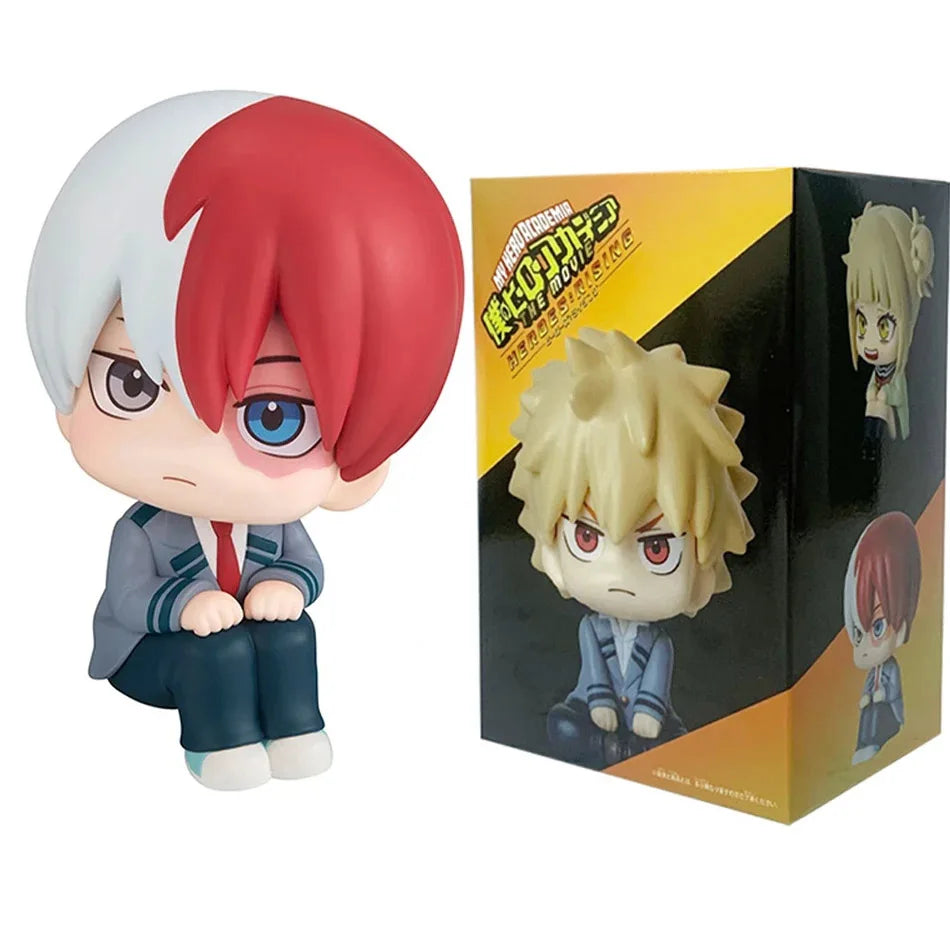 PVC |  (MHA): Tomura Shigaraki / Izuku Midoriya / Katsuki Bakugo  My Hero Academia Cute Chibi PVC Figurine | Collectible Toy