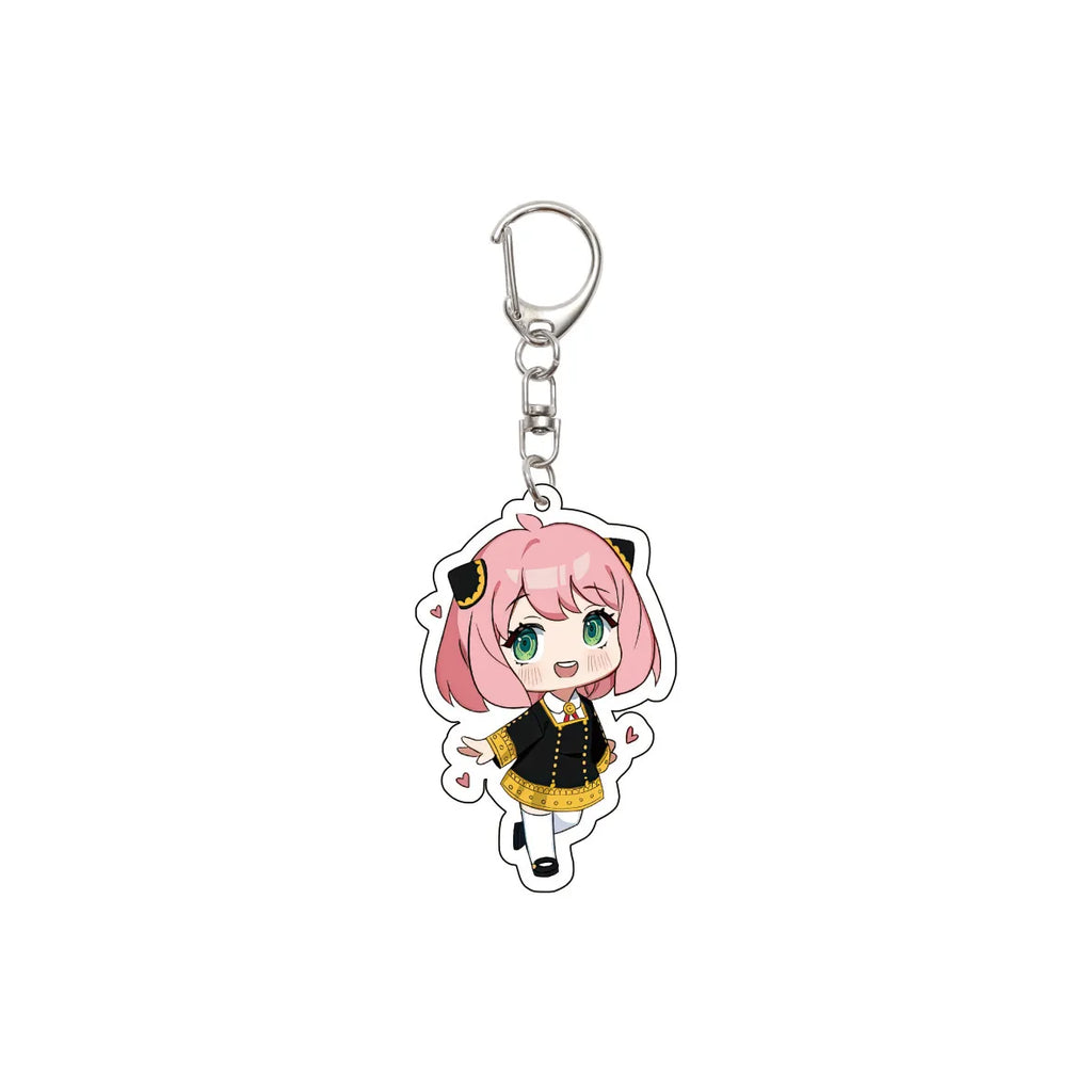 55MM Anime SPY FAMILY Keychain Anya Forger/Yor Forger/Bond Forger/Franky Franklin Key Chain Acrylic Model Plate Christmas Gifts