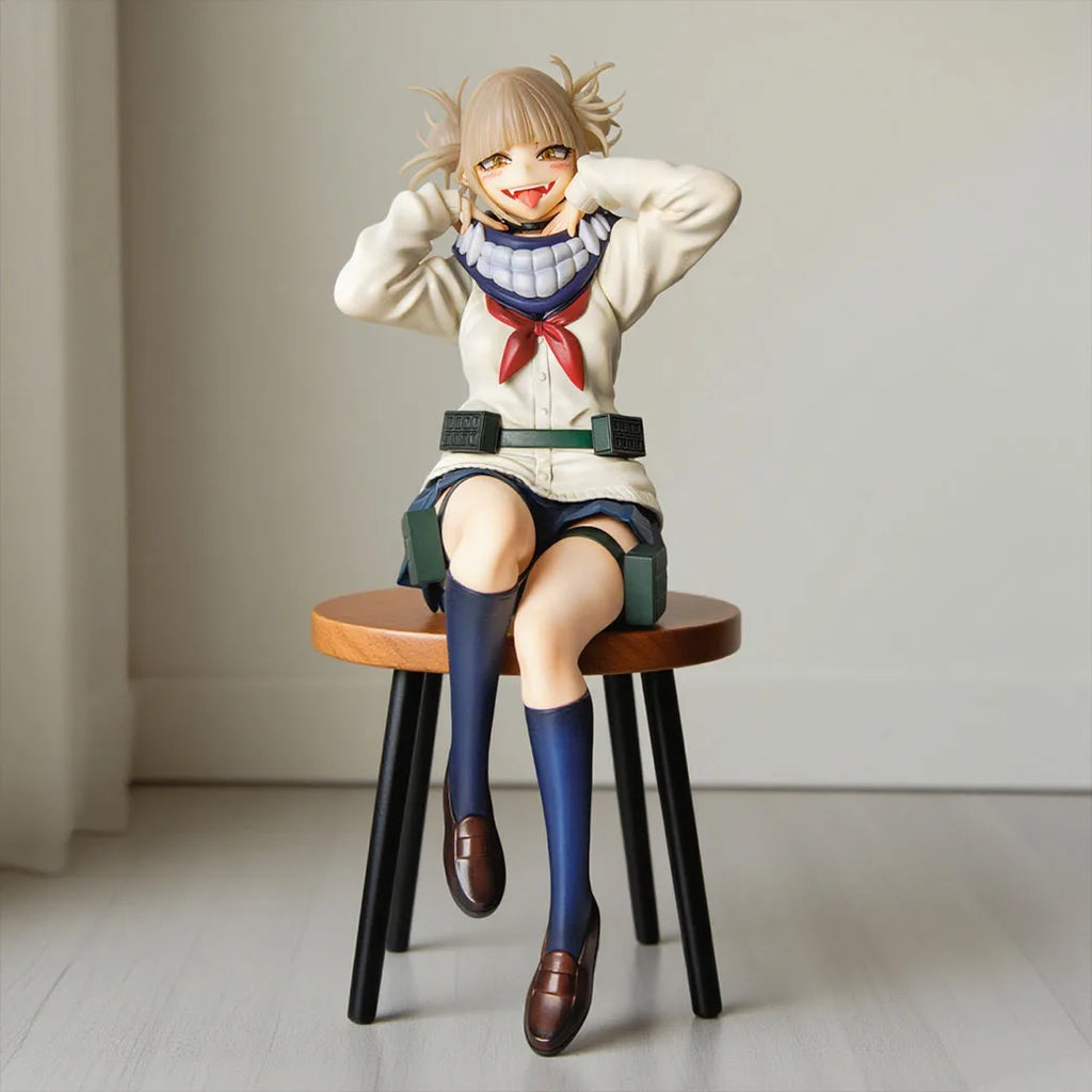 Anime MHA Figure Toga Himiko Action Figures Standing Toga Himiko Figurine PVC Beauty Models Look Up Figure Toga Himiko Toys 16CM