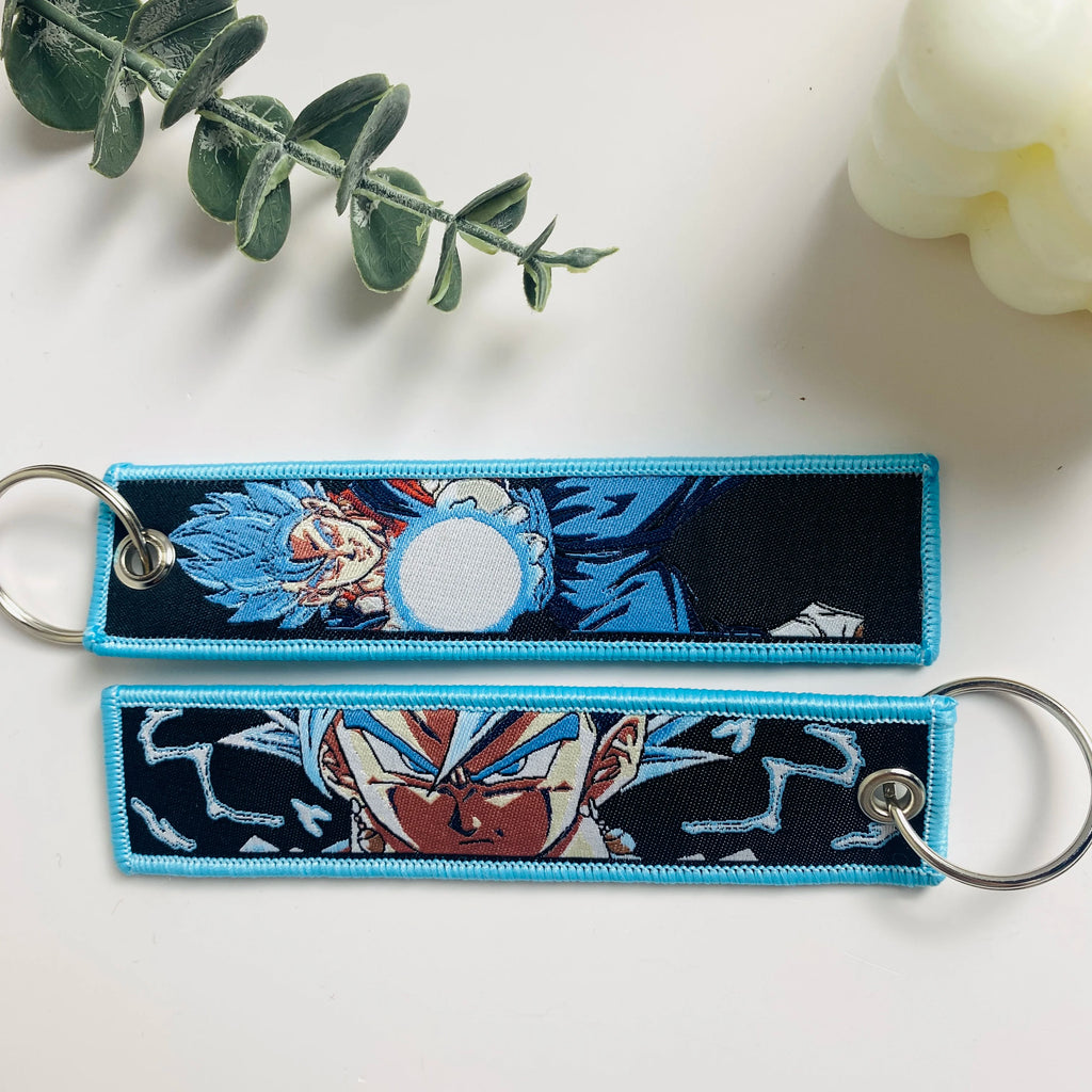Dragon Ball Embroidery Cool Keychain Lanyard Anime Manga Series Badge Holder USB Pendant Portable Key Lanyard Accessories