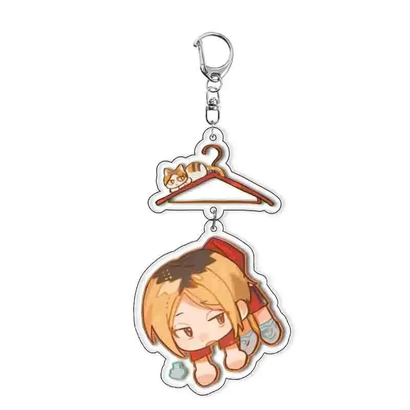 Anime Haikyu!! Volleyball Boy Keychain Tetsurou Hajime Tooru ShouYou Kenma Bokuto Tobio Keiji Accessories Pendant Christmas Gift