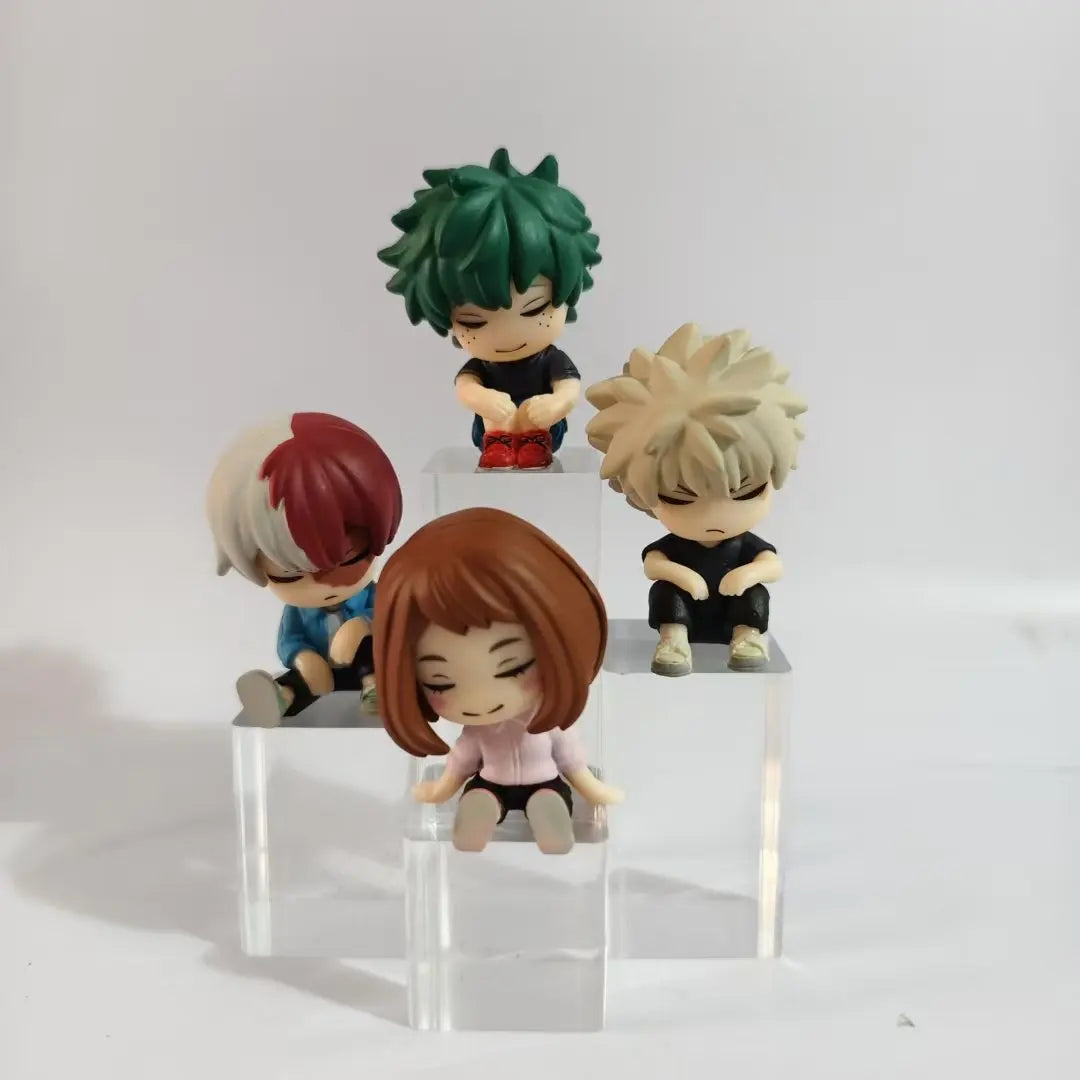 4pcs/set My Hero Academia Tokyo Revengers Cute Sleeping PVC Action Figure Toys