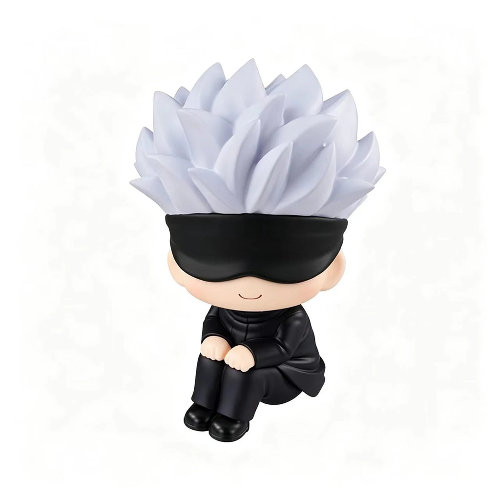 Cute Anime Jujutsu Kaisen Figure Itadori Yuji Gojo Satori Fushiguro Megumi Kugisaki Kawaii Toy Car Decoration PVC Model Gift