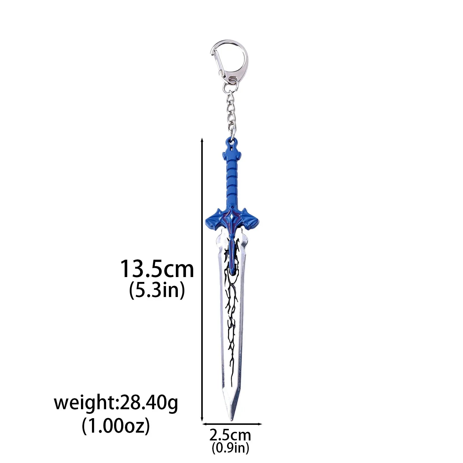 Game Solo Leveling Keychain Strongest Hunter Cheng Xiaoyu Knight Killer Fangs Baruka Metal Weapon Model Collection Value Gift