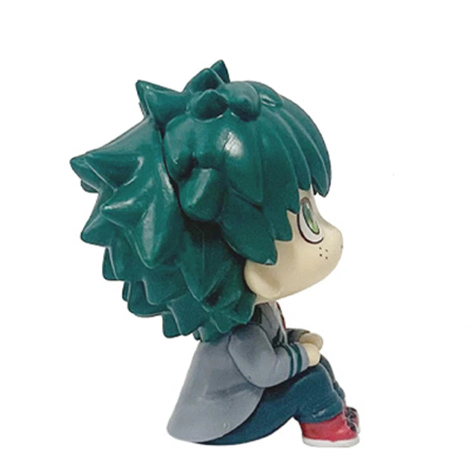 Q-version Anime Figure  Pvc Bakugou Katsuki Midoriya Izuku Todoroki Shoto Action Figures Anime Gift Collection Series Model Toy