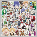 50pcs Anime Jobless Reincarnation (Mushoku Tensei) Cartoon Suitcase Stationery Laptop Computer Guitar Cell Phone Decorate Decals