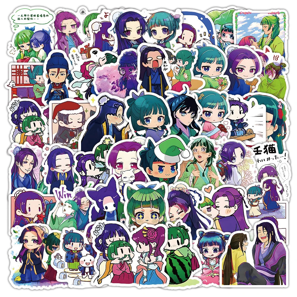 10/30/50pcs Gaoshun The Apothecary Diaries Stickers Jinshi Maomao Anime Sticker Aesthetics Laptop Scrapbooking Luomen Decal Gift