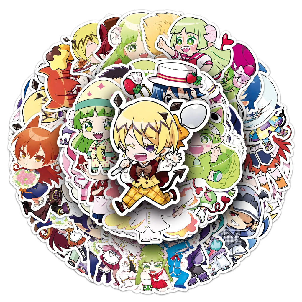 50PCS Welcome to Demon School! Iruma-kun Stickers Japanese Cartoon Comics Graffiti Decoration Notebook Phone Suitcase Guitar Toy