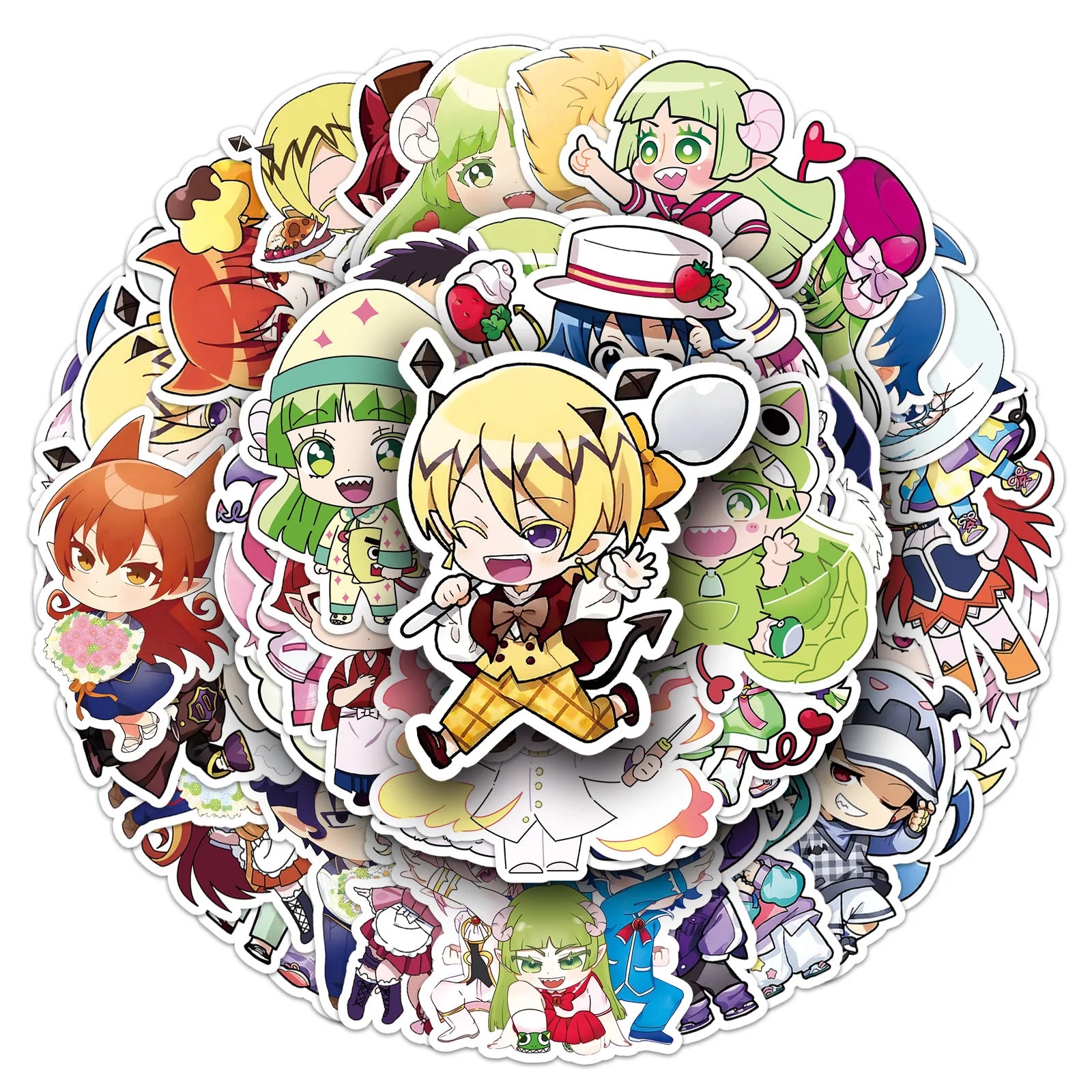 50PCS Welcome to Demon School! Iruma-kun Stickers Japanese Cartoon Comics Graffiti Decoration Notebook Phone Suitcase Guitar Toy