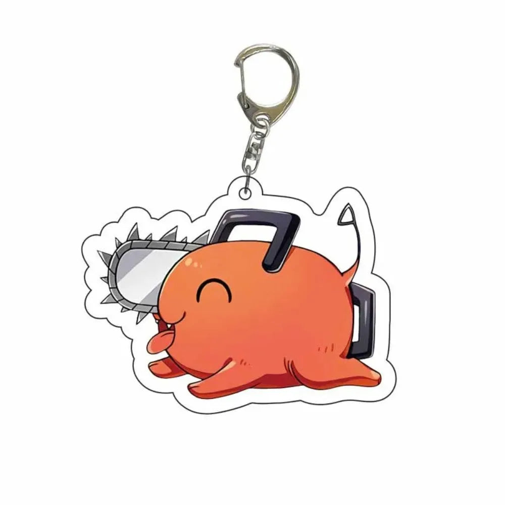 Diy Custom Chainsaw Man Denji Acrylic Keychain Cute Cartoons Q Version Trend Jewelry Backpack Pendant Accessories Friend's Gifts