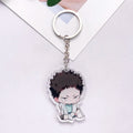 1/12Pcs Anime Character Haikyuu Acrylic Car Keychain Accessories Cute Bag Charm Funny Backpack Pendant Keyring Gifts For Friends