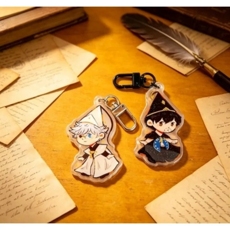 Keychain For Witch Hat Olruggio Qifrey CocoTetia Acrylic Anime Cartoon Keychain DIY Collection Toys Gift for friend Holiday Gift