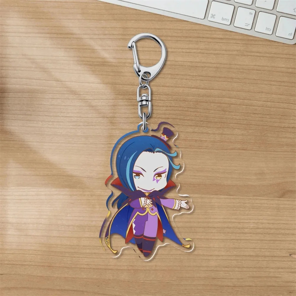 Charm Anime Re:ZERO -Starting Life in Another World Acrylic 6CM Keychain Model Cosplay Characters Ornament Accessories Good Gift